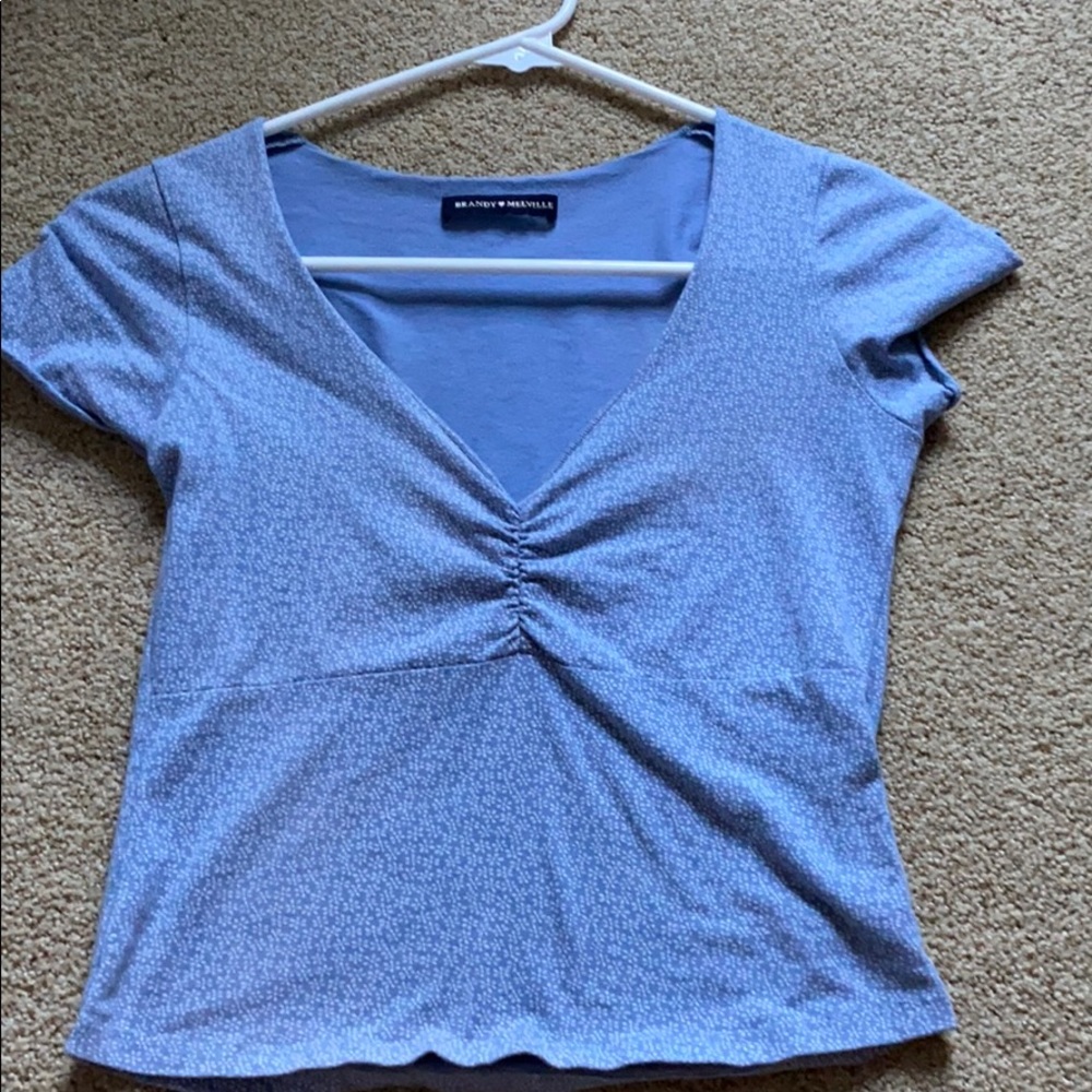 blue flower brandy top